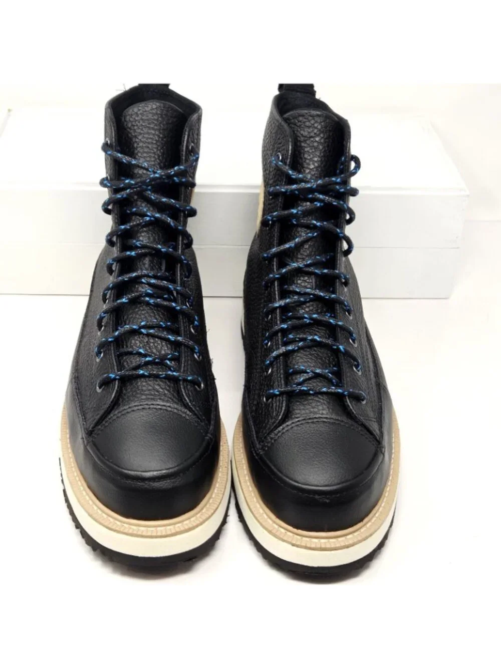 Converse Chuck Taylor Terrain Leather Boots Mens 8 Black High Top 162355C